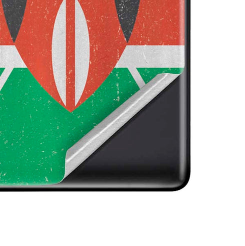 Kenya Flag Distressed Pixel Skins